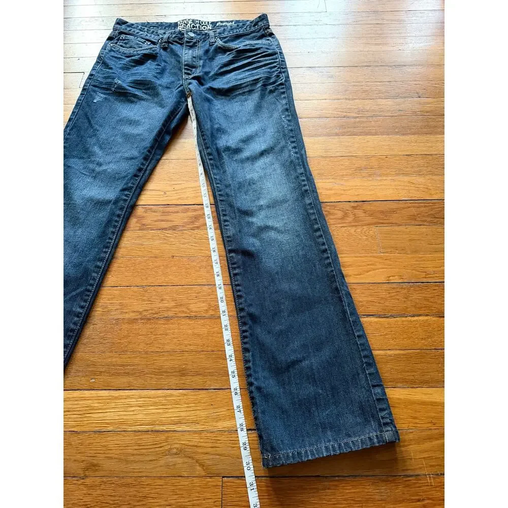 KENNETH COLE Reaction Straight Distressed Jeans Mens sz 32/32